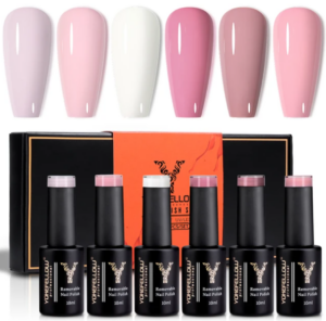 YOKEFELLOW 6Pcs Set Fall Winter Gel Nail Polish